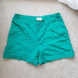 Teal outdoors shorts with pockets